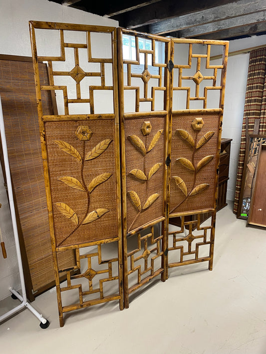 Vintage 3 section room divider