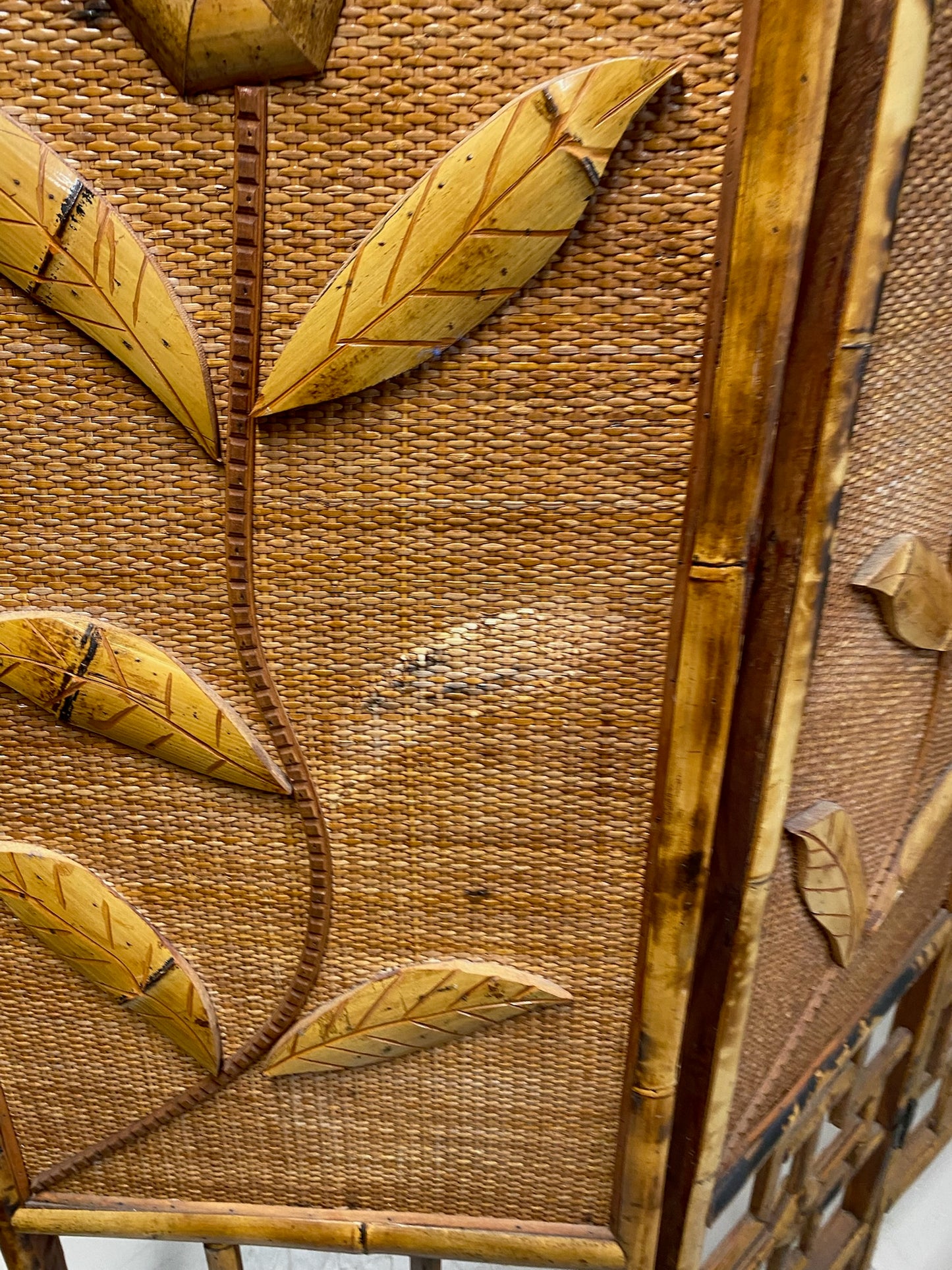 Vintage 3 section room divider