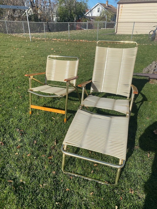 Vintage outdoor lounge chairs