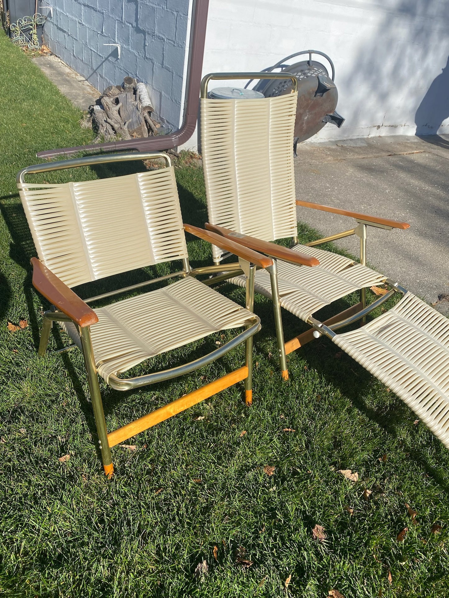 Vintage outdoor lounge chairs